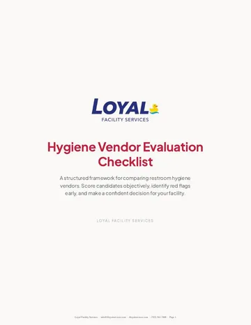 First page of the Vendor Evaluation Checklist