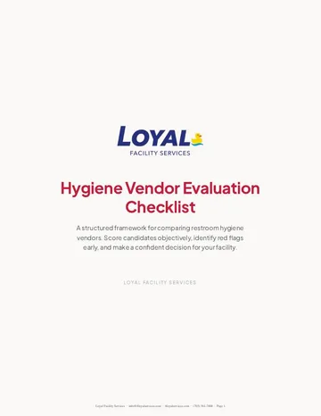First page of the Vendor Evaluation Checklist