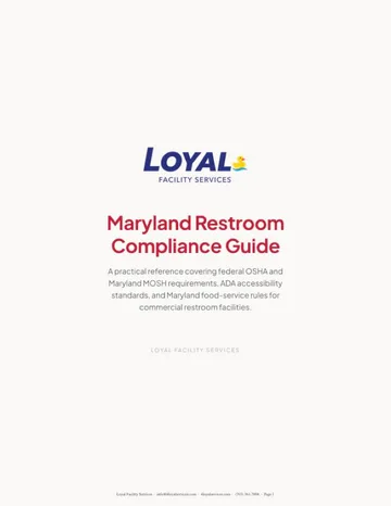 First page of the Maryland Compliance Guide