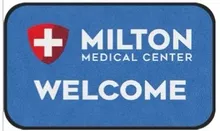 Sample custom logo mat design — medical center